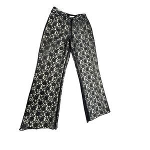 Covington Black Lace Dress Pants Size 4 Goth,Grunge, Witchy,Dress pant,Work Wear